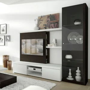 SALA ESTAR COM BASE TV DE 2 GAVETAS