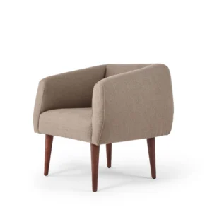 CADEIRÃO COM PERNAS DE MADEIRA OU AÇO ESCOVADO