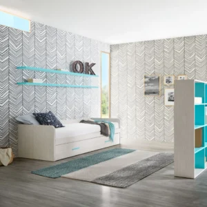 QUARTO JUVENIL COM CAMA DE GAVETÃO