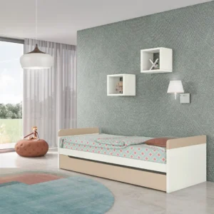 QUARTO JUVENIL LACADO BRANCO COM SECRETÁRIA MAIS ELEMENTO DE PRATELEIRAS