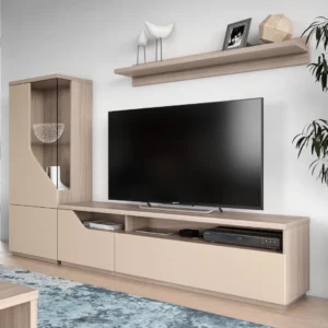 SALA DE ESTAR COM BASE TV DE 1 PORTA E GAVETÃO