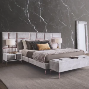 QUARTO DE CASAL JAZZ INOX ROSE GOLD